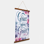 Grace Upon Grace Christelijk Wall Hangend Wandkleed (Gebogen)