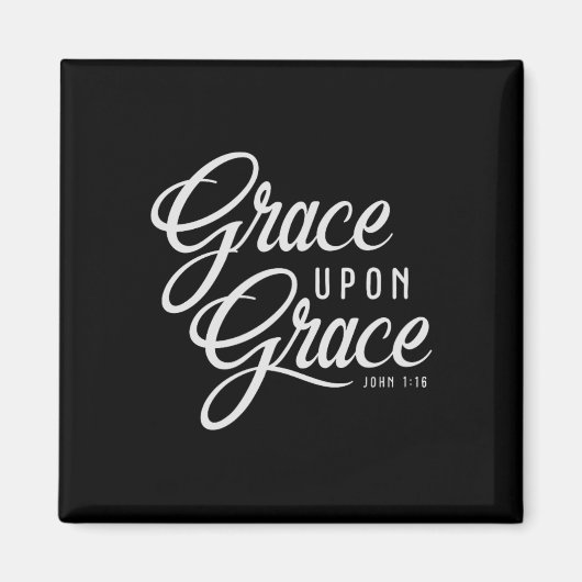 Grace Upon Grace Christelijke Faith Bijbelprijsopg Magneet (Voorkant)