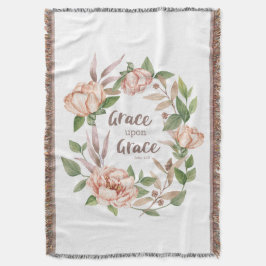 Grace Upon Grace - Johannes 1:16 - Bloemen Deken
