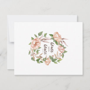 Grace Upon Grace - Johannes 1:16 - Bloemen Notitiekaartje