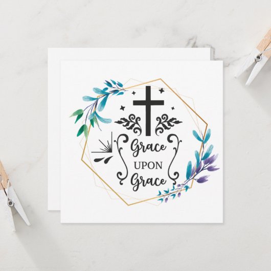 Grace Upon Grace Kaart (Voorkant / Achterkant in situ)