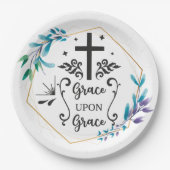 Grace Upon Grace Papieren Bordje (Voorkant)