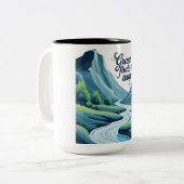 Grace vindt een weg tweekleurige koffiemok (Voorkant links)