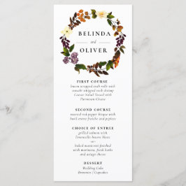 Grace Vintage Bruiloft Menu Kaart