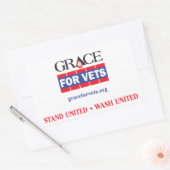 Grace voor dierenartsen rechthoekige sticker (Envelop)
