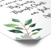 Grace Voor maaltijden printkalligrafie Poster (Hoek)