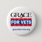 Grace voor Vets Ronde Button 5,7 Cm (Voorkant)