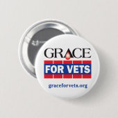 Grace voor Vets Ronde Button 5,7 Cm (Voorkant /achterkant)