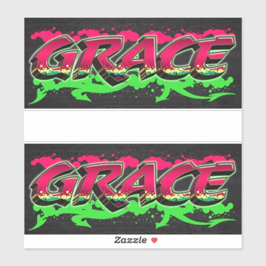 Grace Vorname Name Graffiti Aufkleber Sticker (Vel)