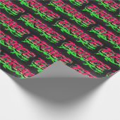 Grace Vorname Name Graffiti red green Cadeaupapier (Hoek)