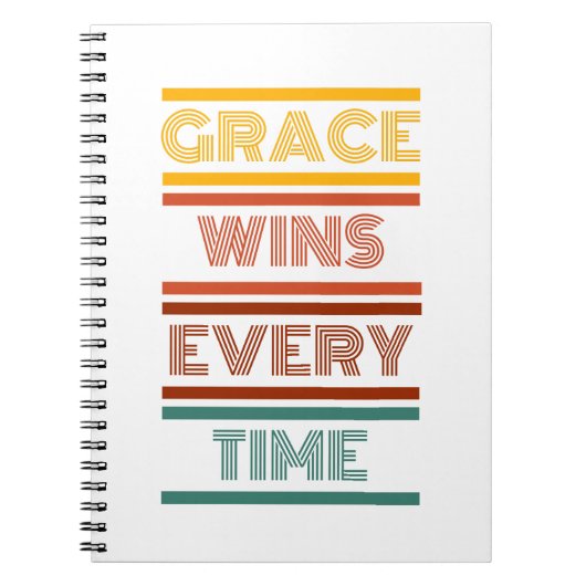 Grace wint elke keer notitieboek (Voorkant)