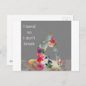 Grace Yoga reeks Briefkaart (Voorkant / Achterkant)