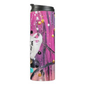 Grace Yourself Abstracte Tumbler Inspirerend Thermosbeker (Geroteerd rechts)