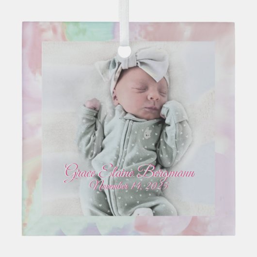 GraceB Special Order Glass Ornament (Voorkant)