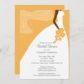 Graceful African American Bride Vrijgezellenfeest Kaart (Voorkant / Achterkant)