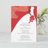 Graceful African American Bride Vrijgezellenfeest Kaart (Staand voorkant)