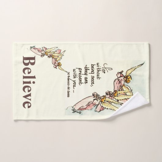 Graceful Angels brengt waterverf van Comfort gezeg Handdoek (Handdoek)