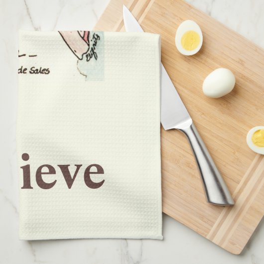 Graceful Angels brengt waterverf van Comfort gezeg Theedoek (Quarter Fold)