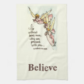 Graceful Angels brengt waterverf van Comfort gezeg Theedoek (Verticaal)