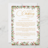 Graceful Arch Photo Elegant Calligraphy  Feestdagenkaart (Achterkant)