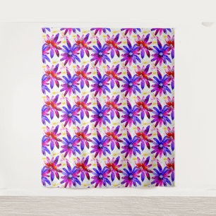Graceful Art Nouveau Floral Waterverf Tapestry Wandkleed