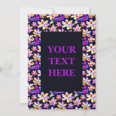 Graceful Art Nouveau Floral Waterverf Uitnodiging (Voorkant)