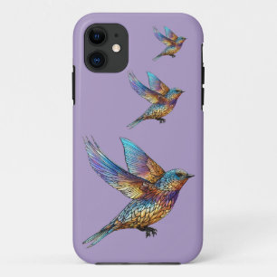 "Graceful Aviator" Meerkleurige Swift Bird Case-Mate iPhone Case