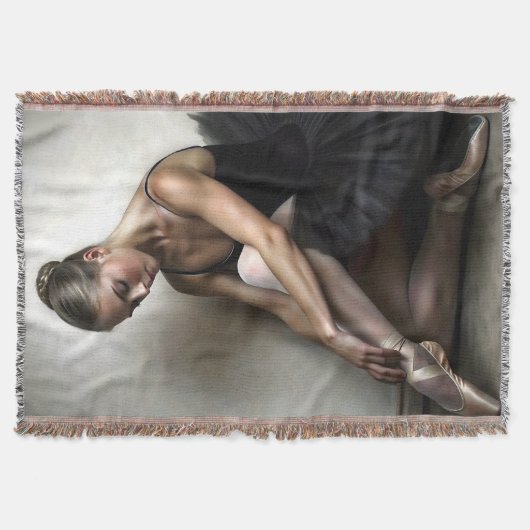 Graceful Ballerina Painterly Art Deken (Voorkant)