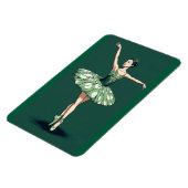 Graceful Ballerina Puzzle - Elegant Dancer on Gree Magneet (Linkerzijde)
