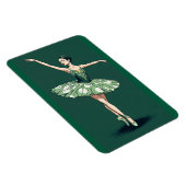 Graceful Ballerina Puzzle - Elegant Dancer on Gree Magneet (Rechterzijde)