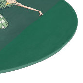 Graceful Ballerina Puzzle - Elegant Dancer on Gree Snijplank (Hoek)