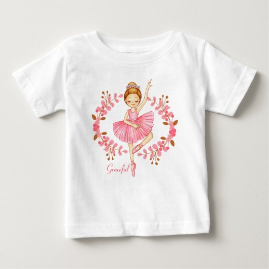 Graceful Ballerina Red-Head T-Shirt (Voorkant)