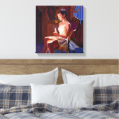 Graceful Ballet Dancer beroemd gemaakt door Candle Canvas Afdruk (Insitu (Slaapkamer))