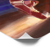 Graceful Ballet Dancer beroemd gemaakt door Candle Perfect Poster (Hoek)