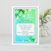 Graceful Beauty! Custom Bridal Shower Invitation Bedankkaart (Staand voorkant)