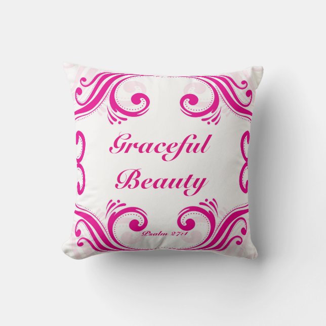 Graceful Beauty Decorative Pillow Kussen (Voorkant)