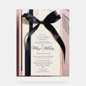 "Graceful Beginnings: een elegante bruiloft welkom Acryl Bord (Voorkant)