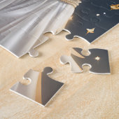 Graceful Black Angel met Halo Legpuzzel (Zijkant)