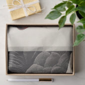 Graceful Black Swan in Ornithologie Decoupage Stij Tissuepapier (Geschenk)