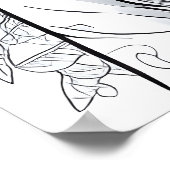 Graceful Bloom: een symbool van natuurlijke elegan Poster (Hoek)