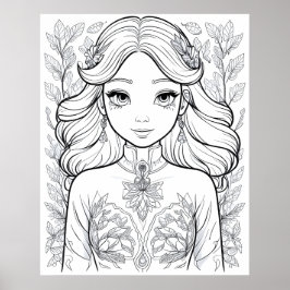 Graceful Bloom: een symbool van natuurlijke elegan Poster