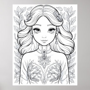 Graceful Bloom: een symbool van natuurlijke elegan Poster