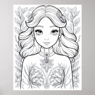 Graceful Bloom: een symbool van natuurlijke elegan Poster