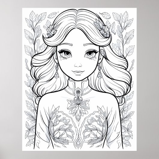 Graceful Bloom: een symbool van natuurlijke elegan Poster (Voorkant)