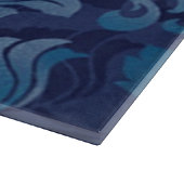 Graceful Blue Floral Cutting Board Snijplank (Hoek)