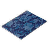 Graceful Blue Floral Spiral Notitieboek (Linkerzijde)