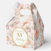 Graceful Boho Pastel Roze Rustiek Gouden Verjaarda Bedankdoosjes