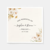 Graceful Boho Wedding with Earthy Yellow and Beige Servet (Voorkant)