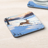 Graceful Bounds of Hare : Vol van de winter vreugd Bier Onderzetter (Linkerzijde)