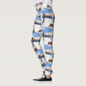 Graceful Bounds of Hare : Vol van de winter vreugd Leggings (Links)